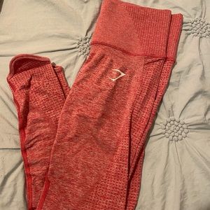 gymshark vital rise leggings in pink marl